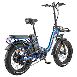 Vélo électrique Fafrees F20 Max, gros pneu 20 x 4,0 pouces, moteur sans balais 500 W, batterie 48 V 22,5 Ah – Bleu Aurora pas cher