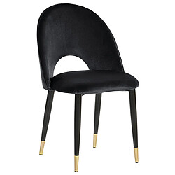 Acheter Beliani Chaise de salle à manger MAGALIA Set de 2 Velours Noir