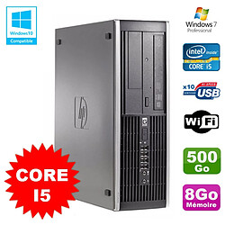 PC HP Compaq Elite 8100 SFF Intel Core i5 650 3.2GHz 8Go 500Go Graveur WIFI W7 - Occasion