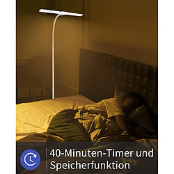 Autres Temps ZMH LED Floor Lamp Reading Lamp Modern Touch Timer Lighting Decorative Office pas cher