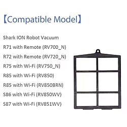 Pièces de rechange pour aspirateur Robot Shark ION R85 (RV850) R87 (RV871) R76 (RV761) S87 (RV851WV) R75, 17 pièces