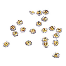 20pcs cousent sur des strass de verre cristal perles Flatback pour coudre 8mm or pas cher