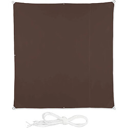 Helloshop26 Voile d'ombrage carré 2 x 2 m brun 13_0002928