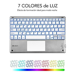 Teclado Compacto Inalámbrico por Bluetooth Subblim SMBT50/ Plata pas cher