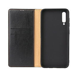 Acheter Wewoo Housse Coque Étui en cuir à rabat horizontal PU + TPU avec peau et porte-cartes pour Galaxy A50 noir