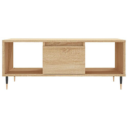 Maison Chic Table basse,Table Console Table d'appoint, Table pour salon Chêne sonoma 90x50x36,5 cm Bois d'ingénierie -MN69852 pas cher