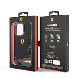 Avis Ferrari Coque pour iPhone 14 Pro en TPU Antichocs modèle Italia Noir