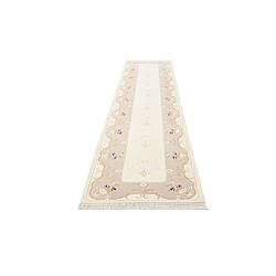 Avis Vidal Tapis de couloir en laine 399x89 beige Darya