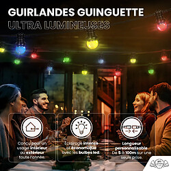 SkyLantern Guirlande Guinguette IP65 10M 30 Bulbes multico