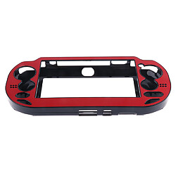 boîtier en plastique plaqué en aluminium brossé protéger la couverture pour ps vita rouge pas cher