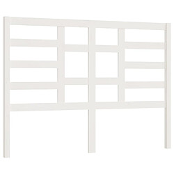 vidaXL Tête de lit Blanc 166x4x104 cm Bois massif de pin