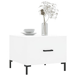 Avis Maison Chic Lot de 2 Tables basses,Table Console pour salon blanc 50x50x40 cm bois d'ingénierie -MN76680