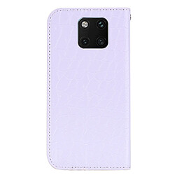 Avis Wewoo Etui à rabat horizontal en cuir texturé avec texture paillettée et crocodile pour Huawei Mate 20 Pro, avec emplacements pour cartes et support (blanc)