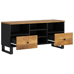 Avis Maison Chic Meuble TV scandinave - Banc TV pour salon 100x33x46 cm bois de manguier et d'ingénierie -MN61579