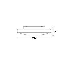 NOVA LUCE Plafonnier Salle de Bain IVI Opale LED E27 1x60 W