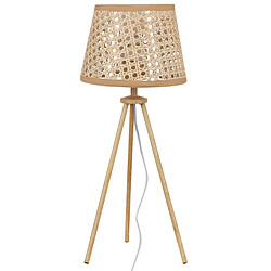 Beliani Lampe de table en rotin naturel BOETICA pas cher