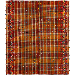 Vidal Tapis de laine 172x146 orange Jajim