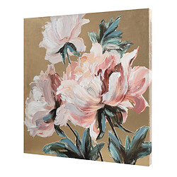 Avis Cadre Huile Romimex Toile Fleurs 100 x 100 x 4 cm