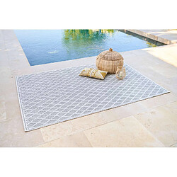 Avis Atmosphera, Createur D'Interieur Tapis rectangulaire intérieur et extérieur Losange - 120 x 170 cm - Noir et blanc