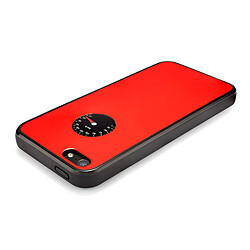 Acheter Caseink Coque Housse Etui [Custom Buttons Series] Rouge iPhone 5/5S/SE