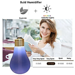 Acheter Wewoo Humidificateur d'Air blanc pour la Maison / Bureau / Voiture 400ML Coloré Portable Ampoule Forme Aromathérapie Purificateur