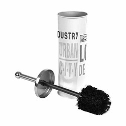 Paris Prix Brosse WC Imprimé Urban Loft 38cm Blanc