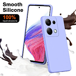 Htdmobiles Coque pour Xiaomi Redmi Note 13 Pro 4G / Poco M6 Pro 4G - housse etui silicone gel fine + film ecran - MAUVE