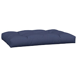 Acheter vidaXL Coussins de palette lot de 2 bleu marine tissu