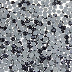 20 Gross / 2880 Pcs Hot Fix Pierres De Strass Flatback Fer Sur 3mm - Noir