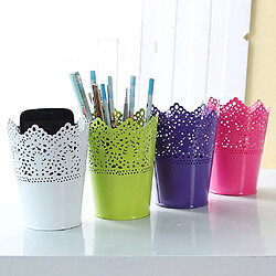 Acheter Découpe métallique porte-vases porte-crayons de maquillage porte-objets 15cm rose