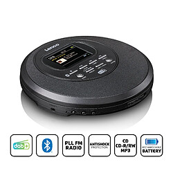 Avis Lenco Lecteur CD portable avec radio DAB+/FM et Bluetooth® CD-500BK Noir