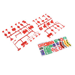 28 pcs / pack panneaux de signalisation en plastique panneau de signalisation miniatures enfants jouet éducatif b pas cher