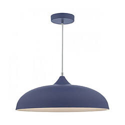 Luminaire Center Suspension Kaelan Bleu mat 1 ampoule 19cm