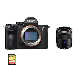 SONY A7R III + SEL 55MM F1.8 ZA + 64GB SD card