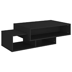 vidaXL Table basse Noir 105x55x32 cm Bois d’ingénierie