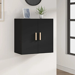 vidaXL Armoire murale Noir 60x30x60 cm Bois d'ingénierie