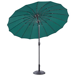 Acheter Beliani Parasol de jardin d 2.55 m vert émeraude BAIA