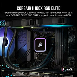 Acheter CORSAIR - H100x ELITE - Kit de Watercooling tout-en-un - Radiateur 240mm - Noir - (CW-9060065-WW2)