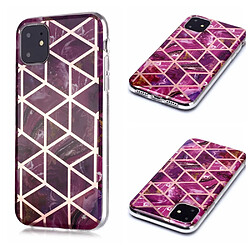 Coque en TPU motif marbre or rose imd rose pour votre Apple iPhone 11 6.1 pouces