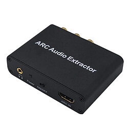 Universal ARC ALUMINIUM HDMI COMPATIBLE AUDIO EXTRACTOR CONVERTISSEUR AUDIO ANALOGIQUE NUMÉRIQUE AUX SORTIES JACK RCA 3.5mm | Câble HDMI