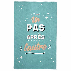 Paris Prix Tapis Déco Un Pas Après l'Autre 50x80cm Bleu