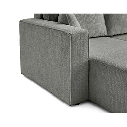 Acheter Bestmobilier Topaze - canapé d'angle réversible - 4 places - convertible avec coffre - en tissu velours relief