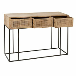 Paris Prix Console 3 Tiroirs en Bois Bombay 120cm Naturel pas cher