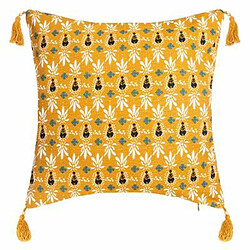 Housse de Coussin Exotiq 40x40cm Bleu & Jaune