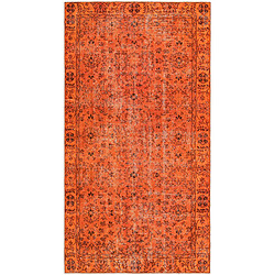 Vidal Tapis de laine 201x109 orange Ultra Vintage