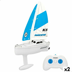 Color Baby Bateau radiocommandé Colorbaby Voilier (2 Unités)