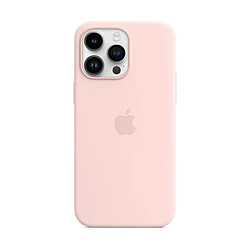 Coque en silicone avec MagSafe pour Apple iPhone 14 Pro Max Rose craie