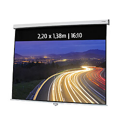 Kimex Ecran de projection manuel 2,20 x 1,38m - Format 16:10