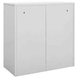 Avis vidaXL Armoire à casiers Gris clair 90x45x92,5 cm Acier