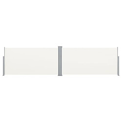 vidaXL Auvent latéral rétractable 160x600 cm Crème